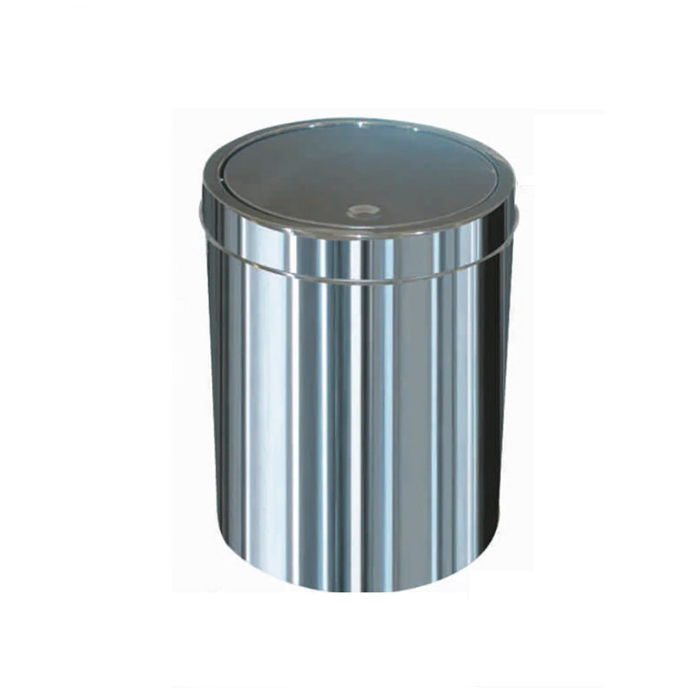 430 Kalite Paslanmaz Çelikten Dokunmatik Kapaklı Çöp Kovası