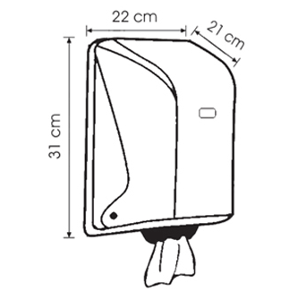 İçten Çekme Havlu Kağıdı Dispenseri - Centerfeed Maxi